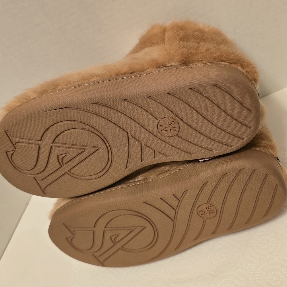 Victoria's Secret Faux Fur Slippers in Toasted Sugar M (7-8) - Picture 4 of 5